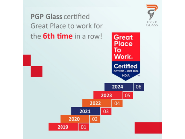 PGP Glass celebrates 6th Consecutive Year as Great Place to Work-Certified™